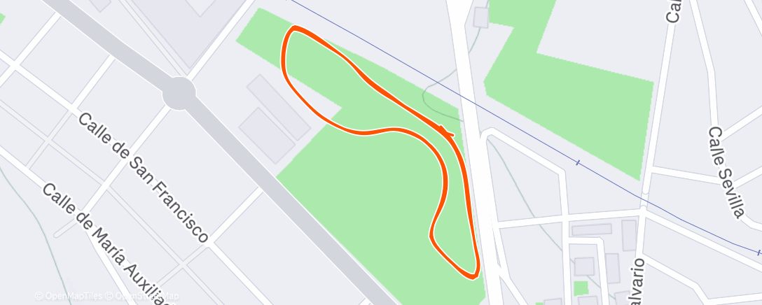 Map of the activity, Carrera a la hora del almuerzo