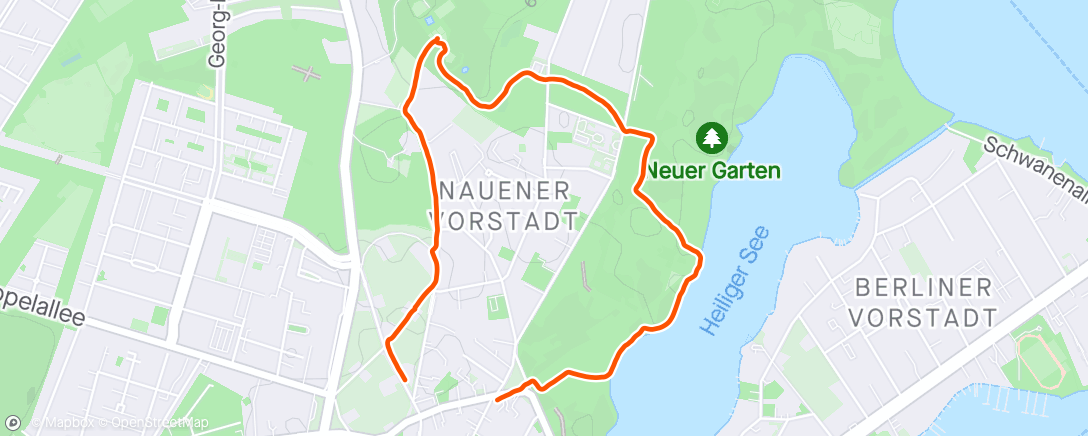 Map of the activity, Kleiner Abendspaziergang