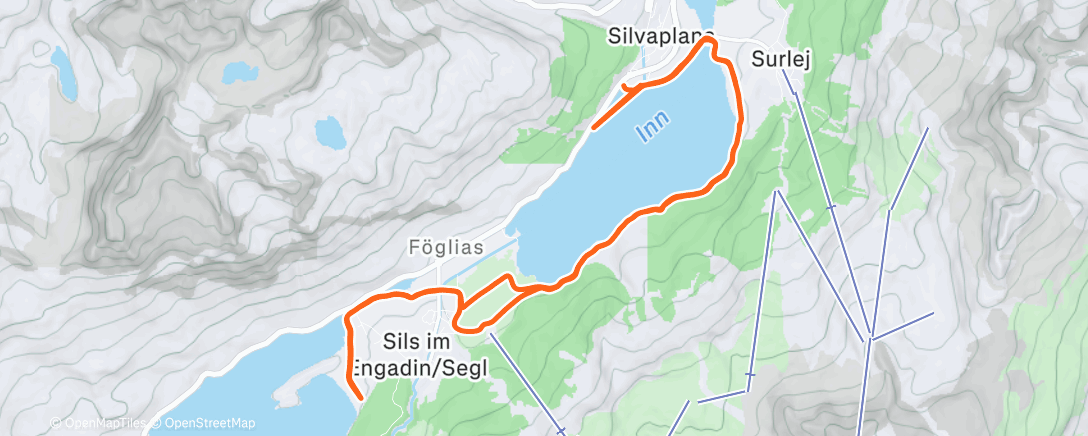 Map of the activity, Morning Nordic Ski
