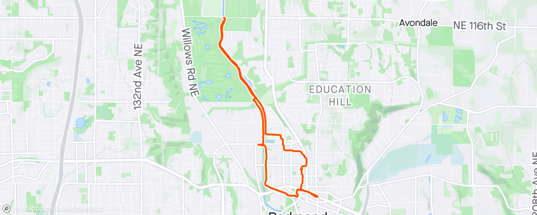 Mapa de la actividad (⛅ Evening Trail Run)