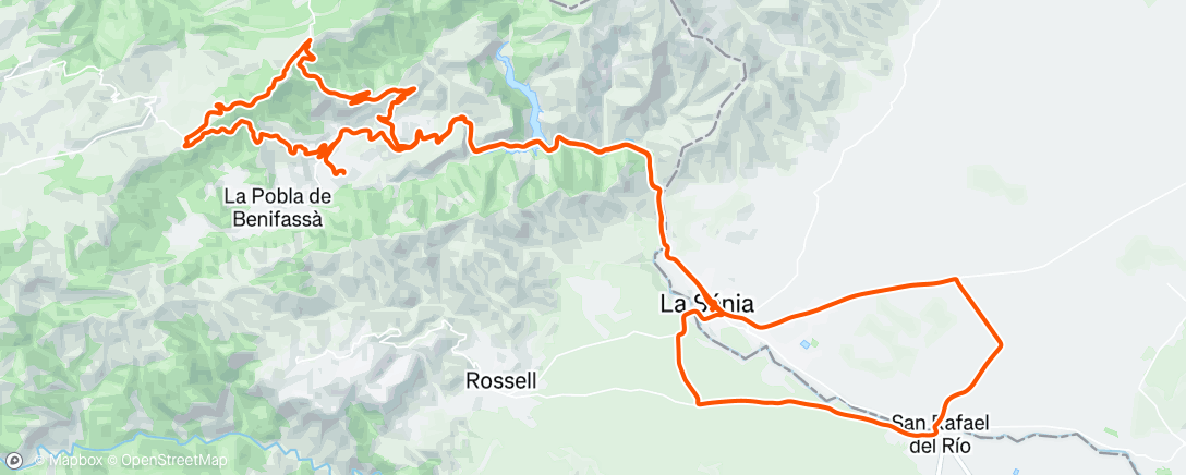Map of the activity, Bicicleta por la mañana