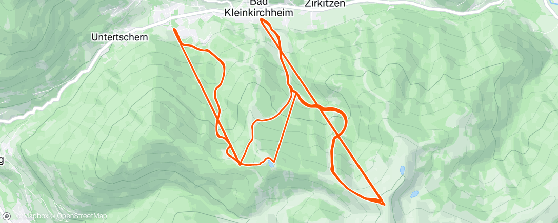 Map of the activity, Morning Alpine Ski