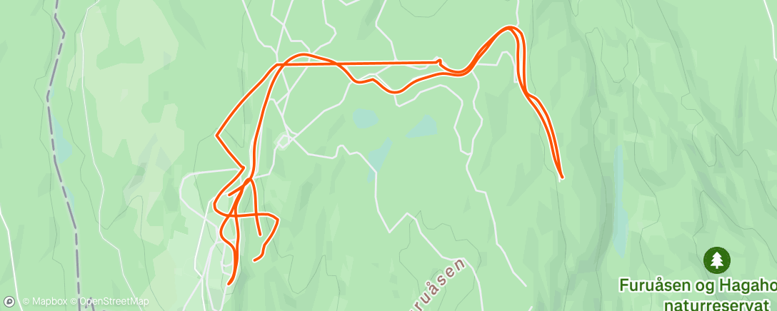 Map of the activity, Skiskyting Lysløype