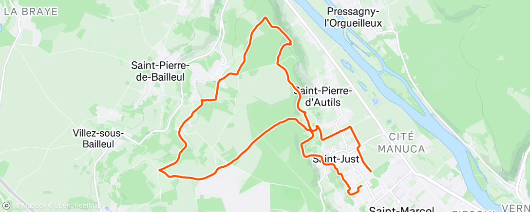 Map of the activity, Trail des lions - 🦁🦁 Saint Marcel