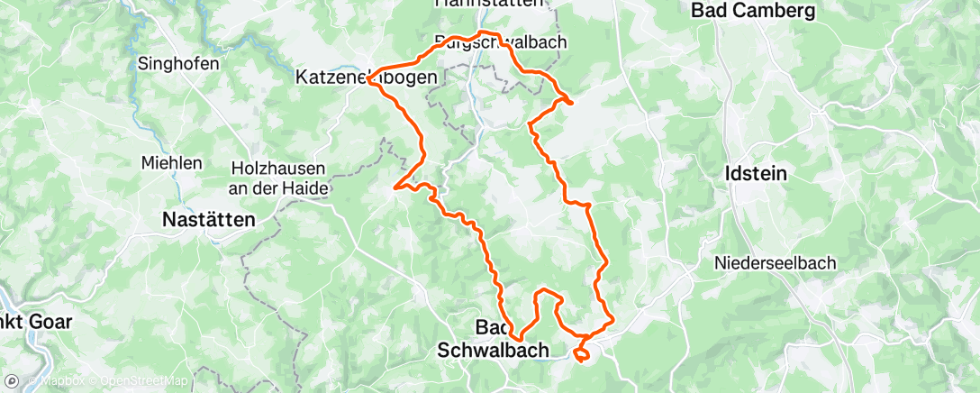 Карта физической активности (Lunch Ride)