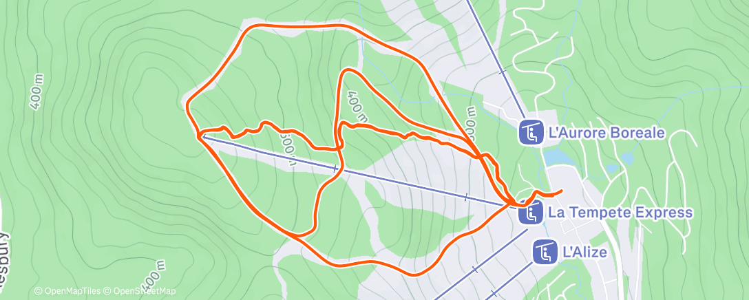 Mapa de la actividad (Skimo - Tempo (90'))