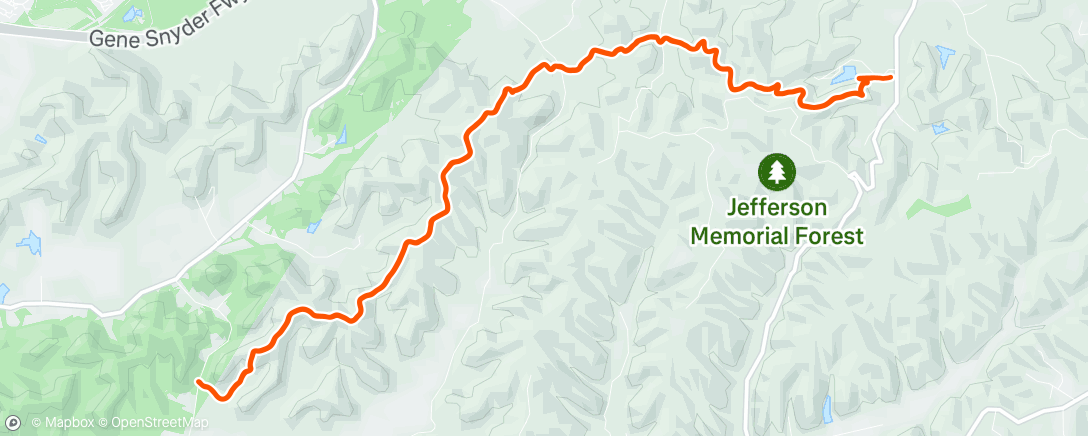 Map of the activity, Morning Hike