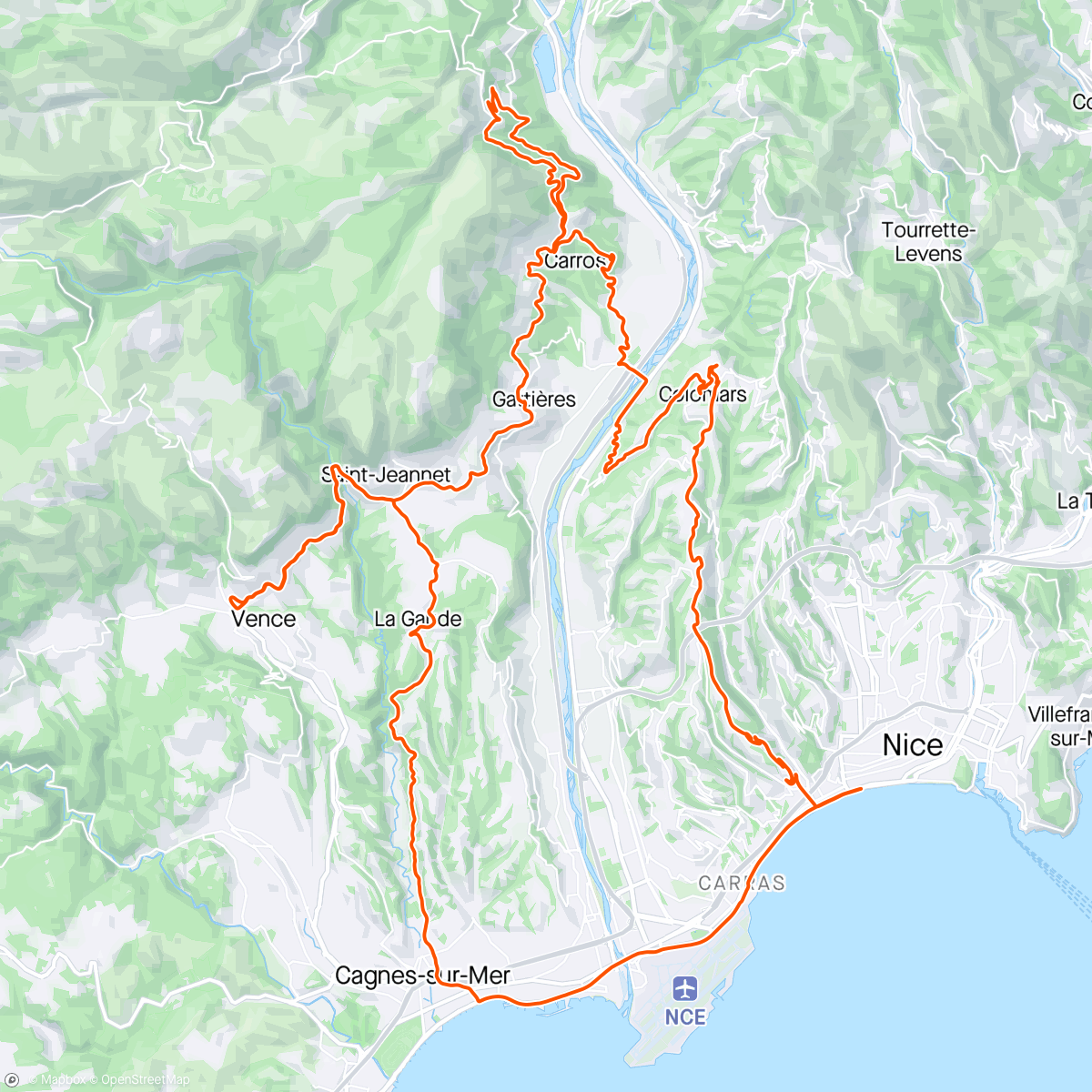 Map of the activity, Sortie Lundi en solo