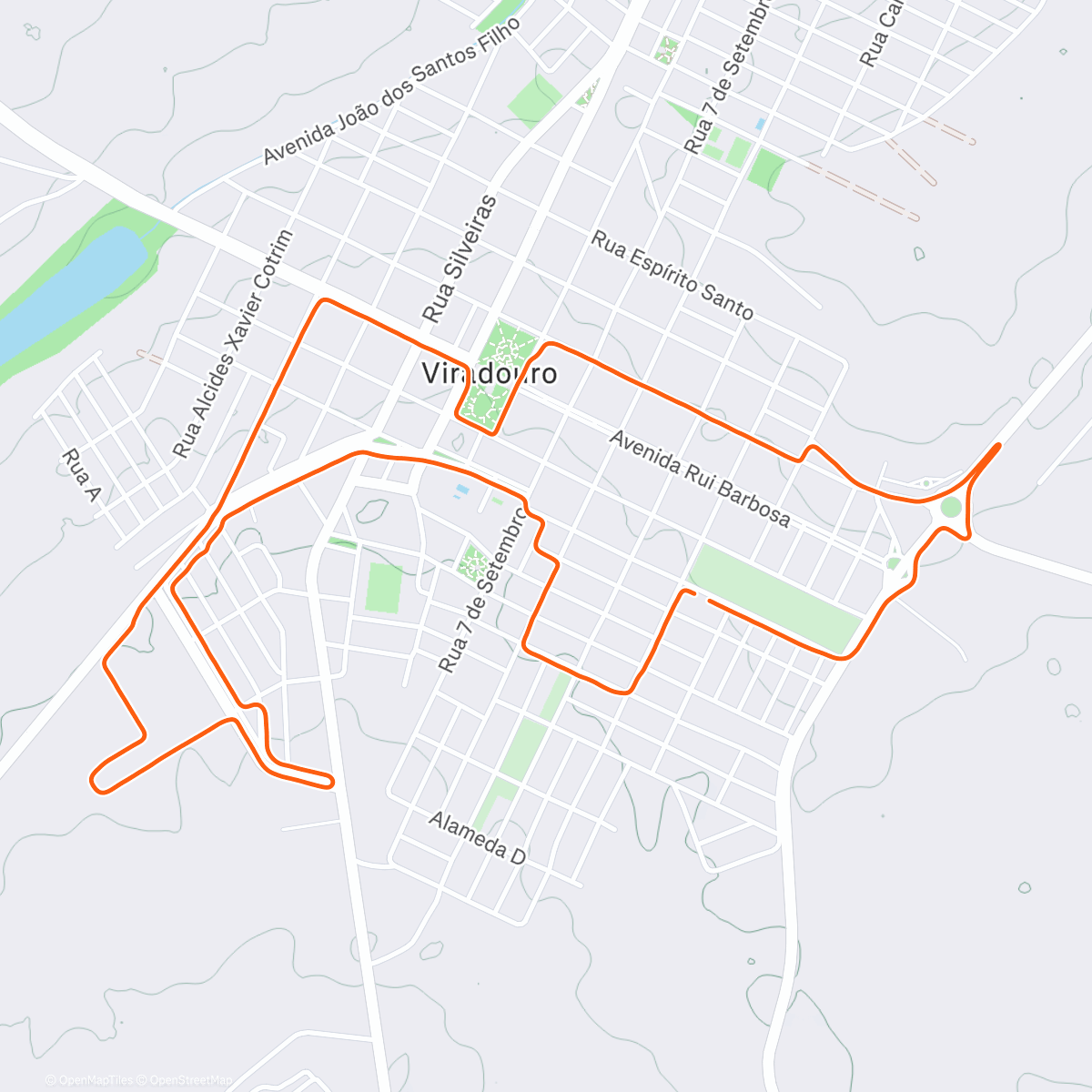 Карта физической активности (Corrida de manutenção.)