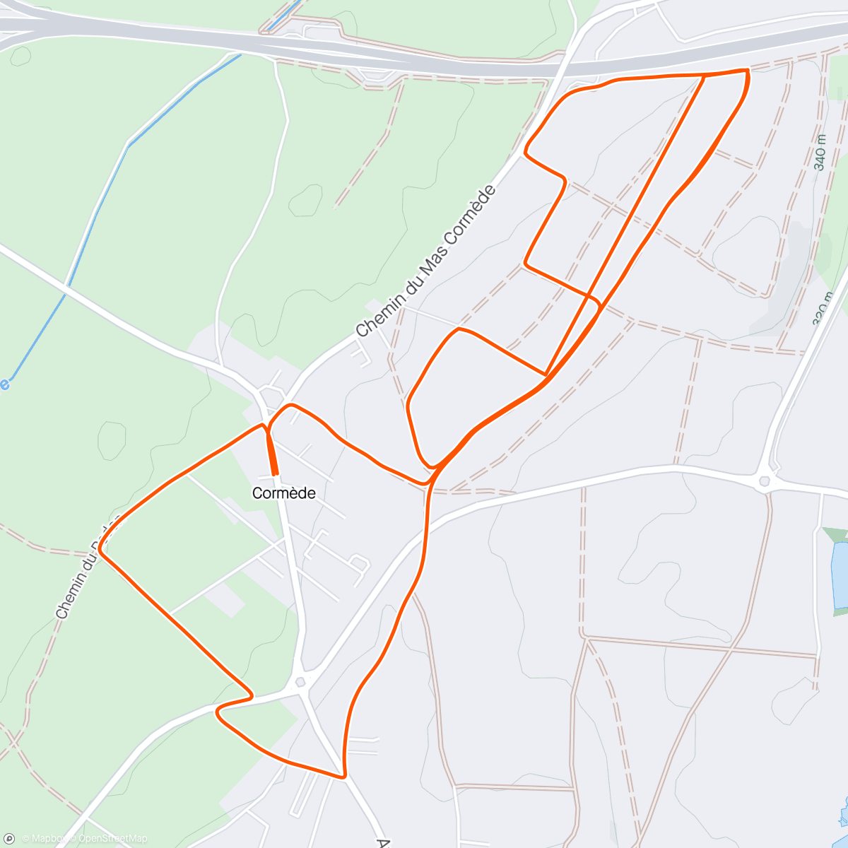 Map of the activity, Course à pied 🏃