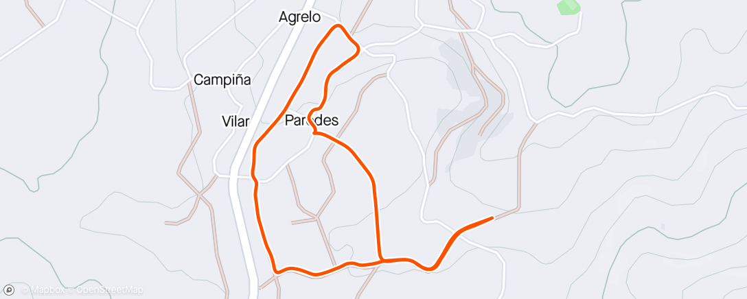 Map of the activity, Camiñata con Troski (Paredes)