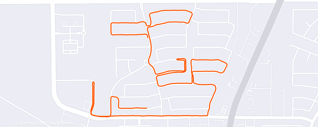 Map of the activity, Morning Run