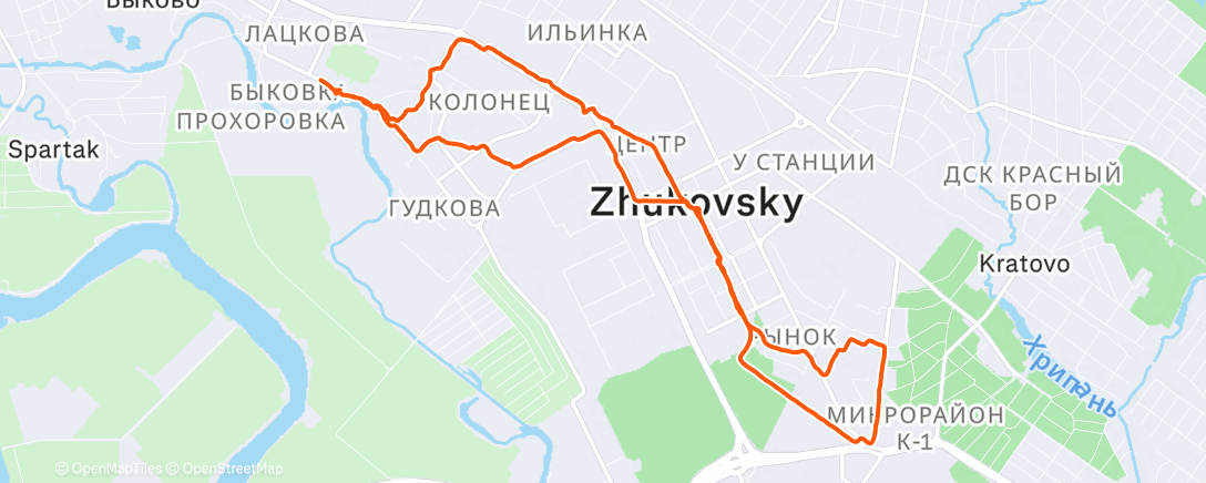 Map of the activity, 🌧 Afternoon Walk