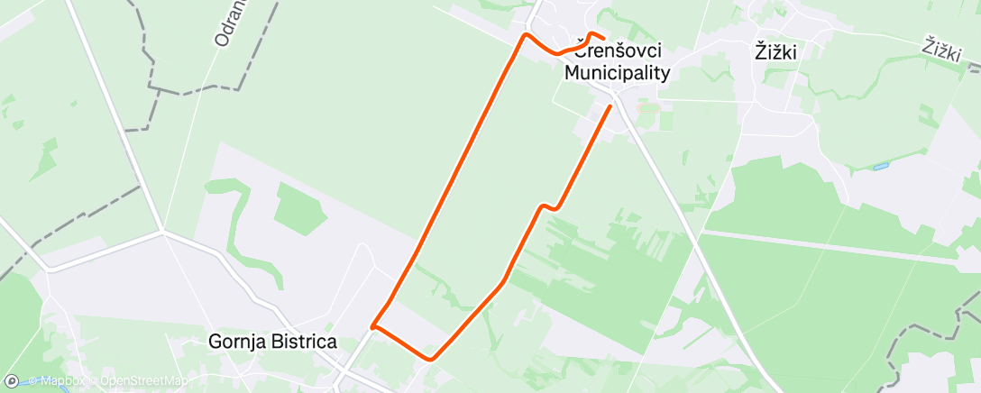 Map of the activity, Lunch Walk