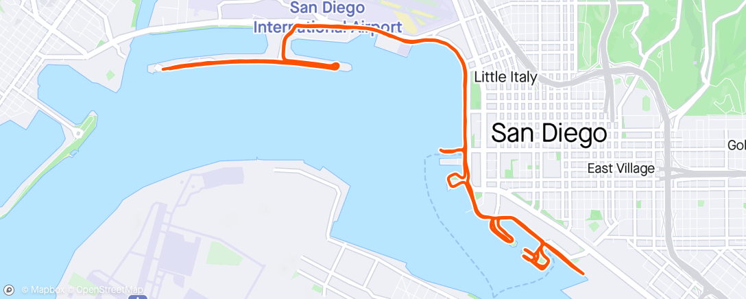 Map of the activity, 18 miles under the sun