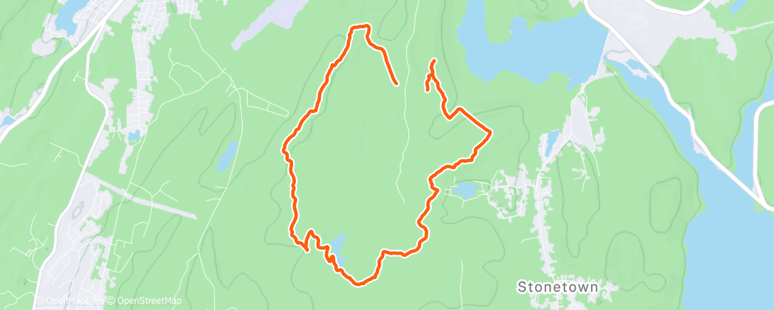 Map of the activity, Morning Hike
