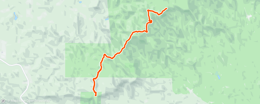 Map of the activity, Top of the Falls to Owen’s Overlook