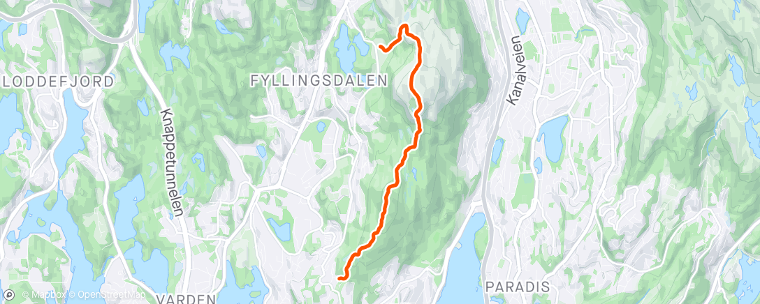Map of the activity, Bønesparken - Skytebanen