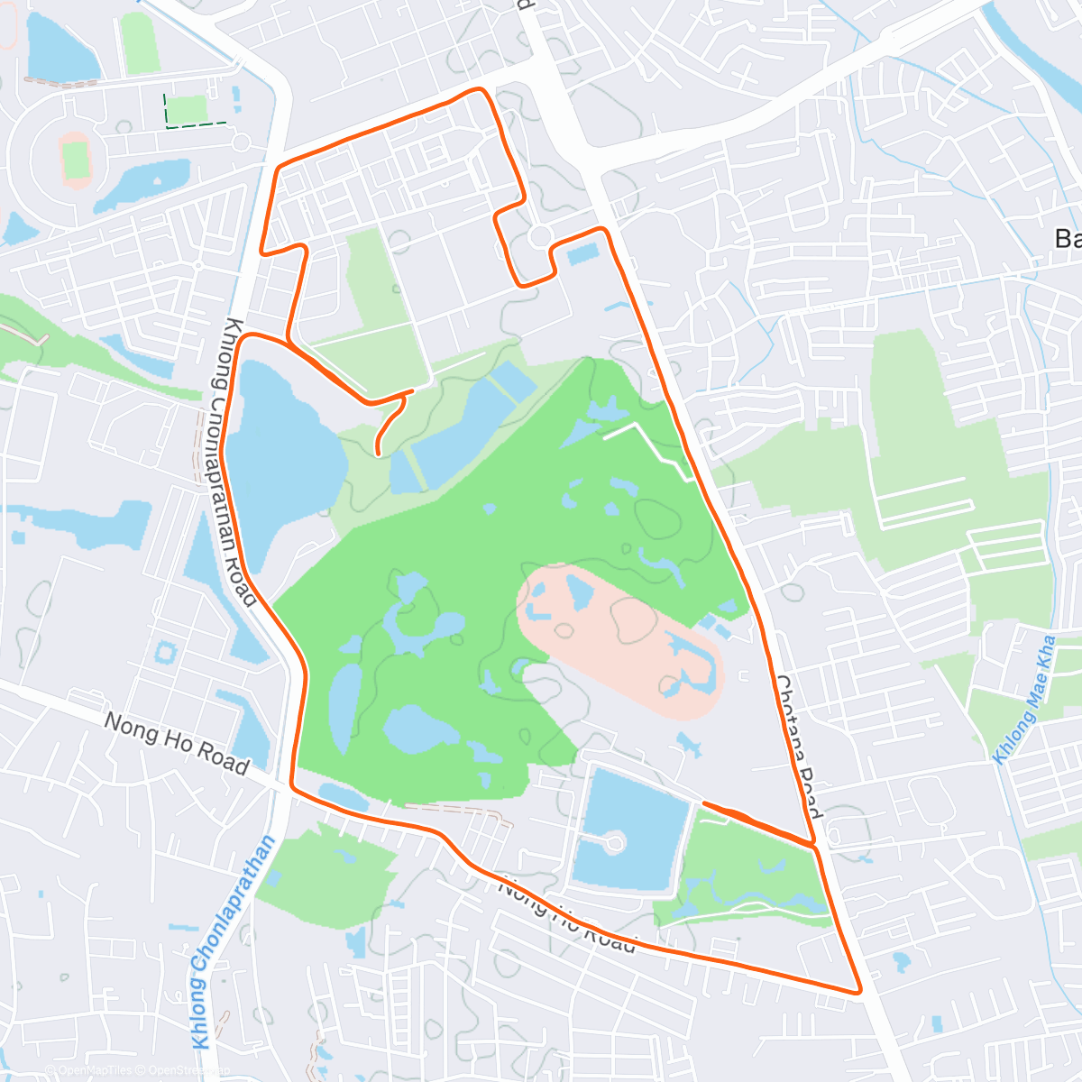 Map of the activity, Chiang Mai International Marathon Zero Edition - 10K