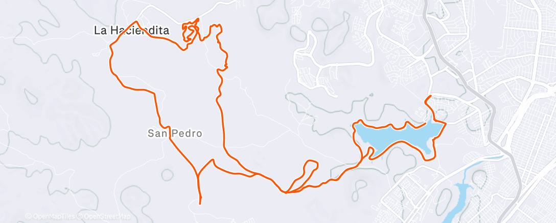 Map of the activity, RODADA A LA "HACIENDITA""