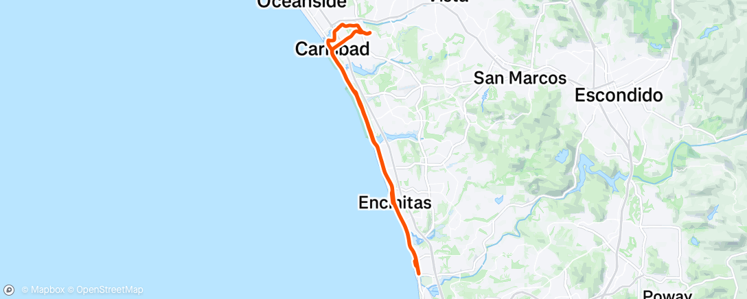 Map of the activity, Morning Ride