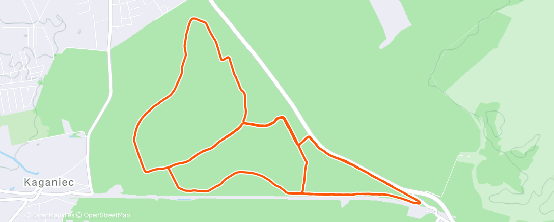 Map of the activity, Morning Run