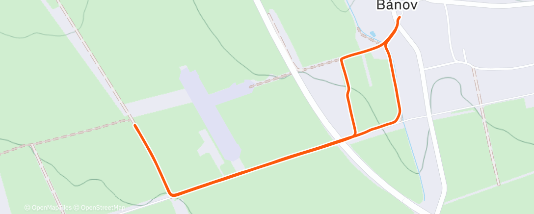 Map of the activity, Vánoční procházka