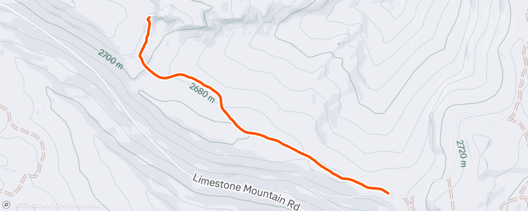 Map of the activity, Lunch Hike