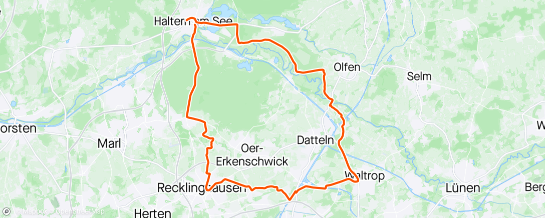 Map of the activity, Edelhelfer After work Ride