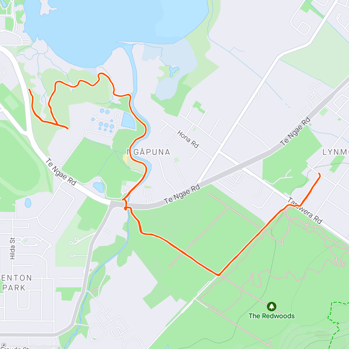 Map of the activity, Parkrun (+WU/CD)