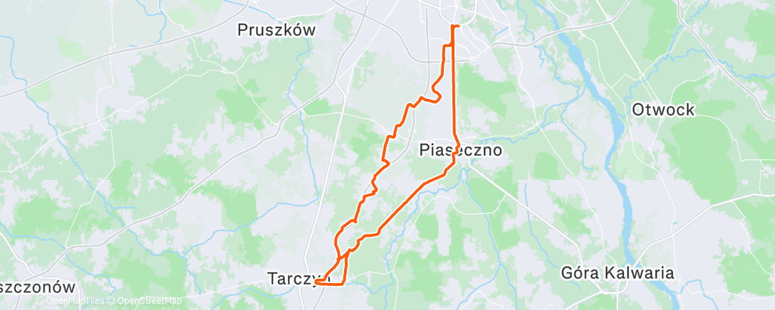 Map of the activity, Morning Ride