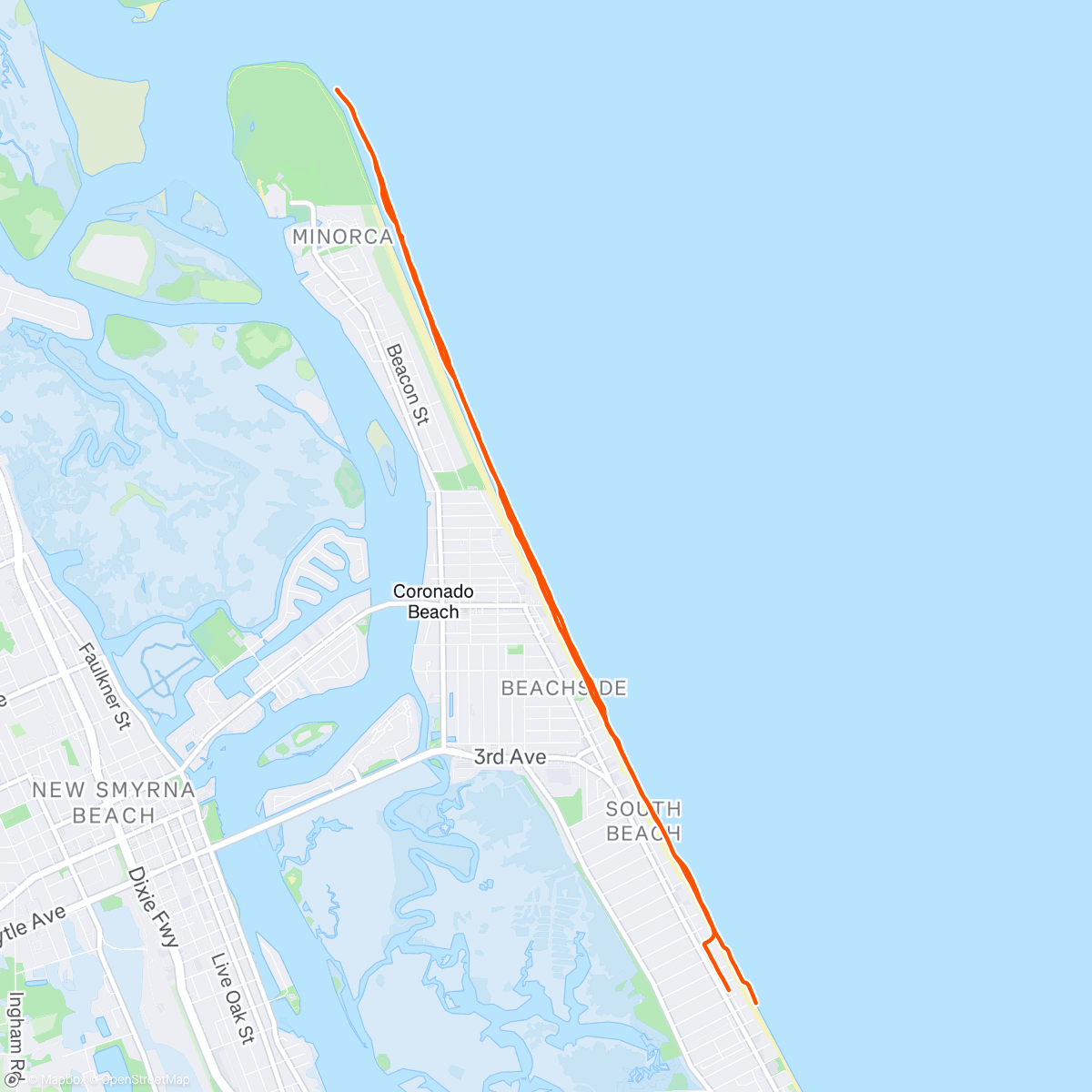 Map of the activity, Morning Ride