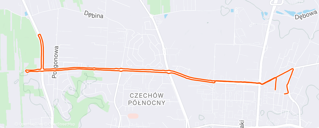 Map of the activity, Morning Run