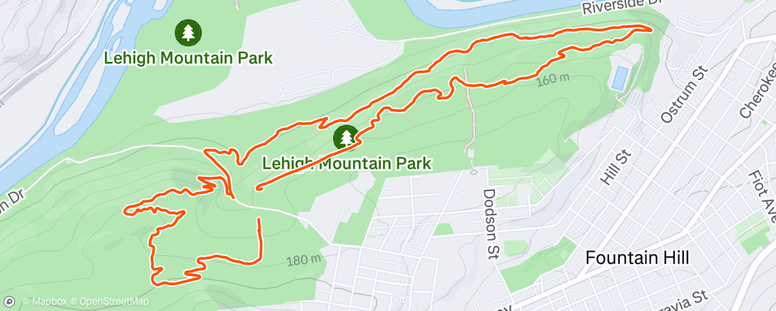 Map of the activity, Slippery Sals