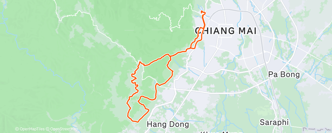 Map of the activity, Winter Vibin on Gravel