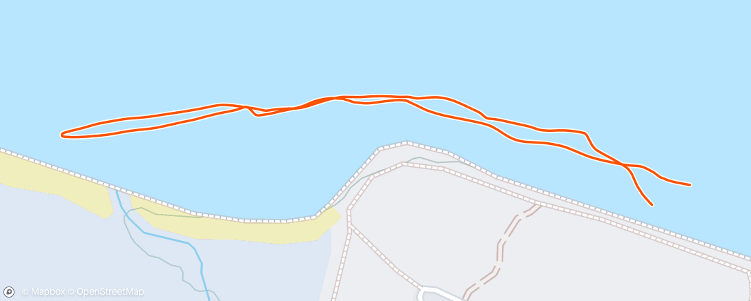 Map of the activity, Morning Swim