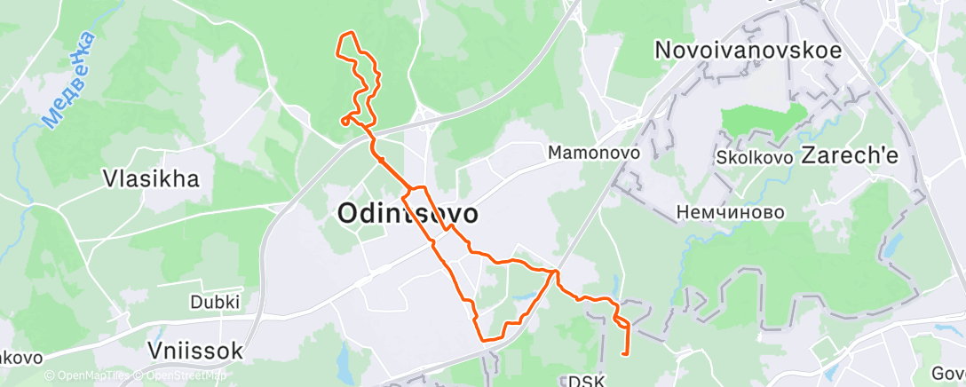 Карта физической активности (Утренний забег)