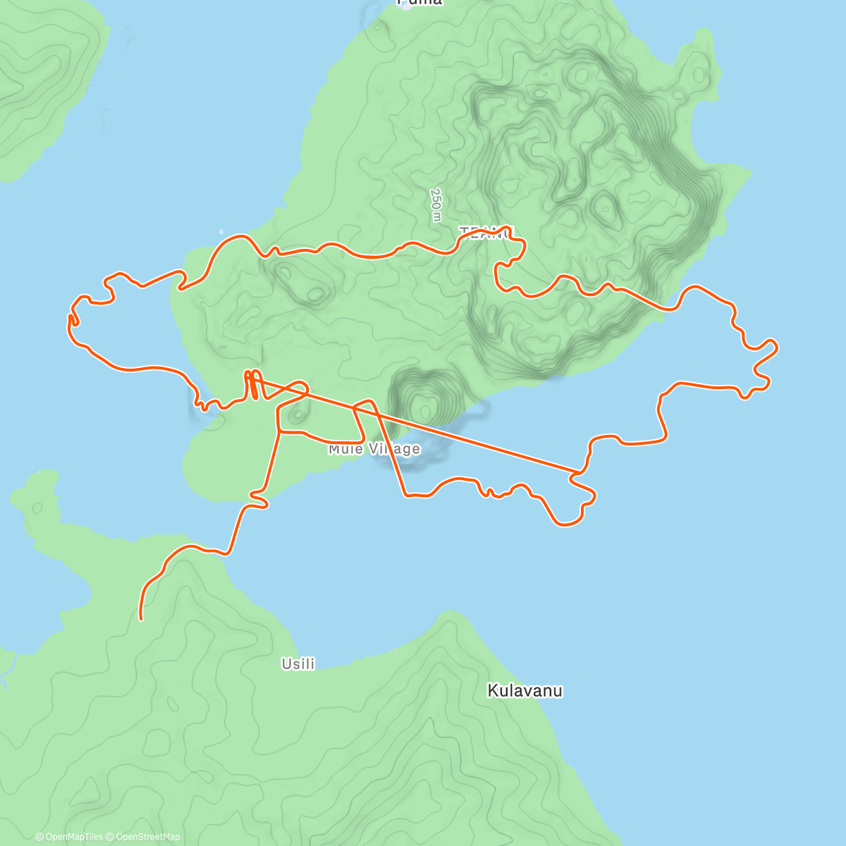Map of the activity, Robo Pacer Ride