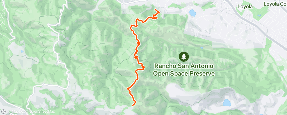 Map of the activity, Morning Hike