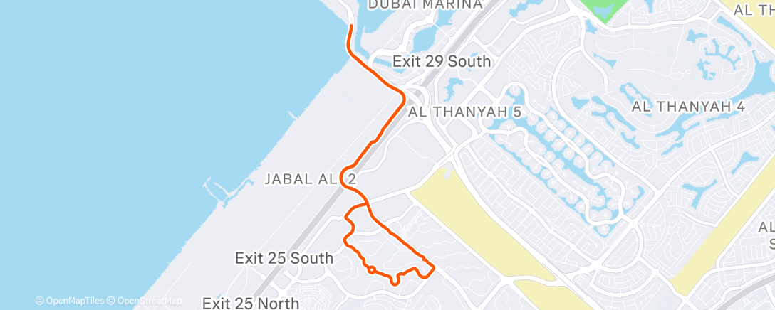 Карта физической активности (Evening Run)