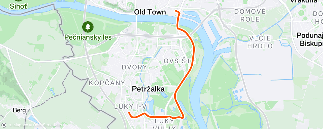 Map of the activity, Afternoon Ride