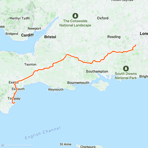 Masdness To Brixham | 340.2 Km Road Cycling Route On Strava