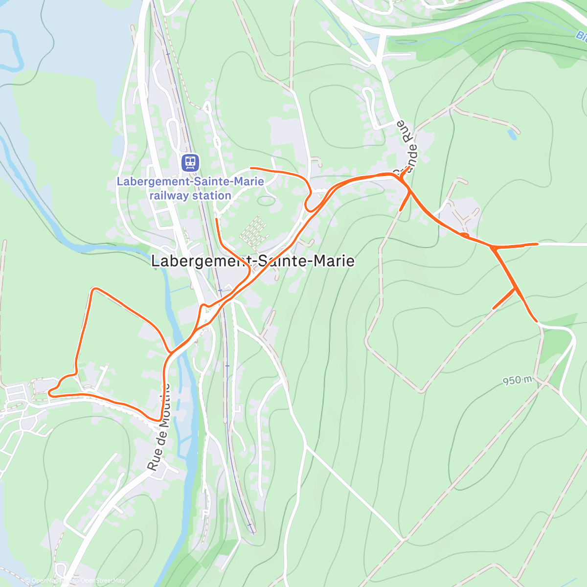 Map of the activity, Séance Seuil 30 pluvieuse ☔️