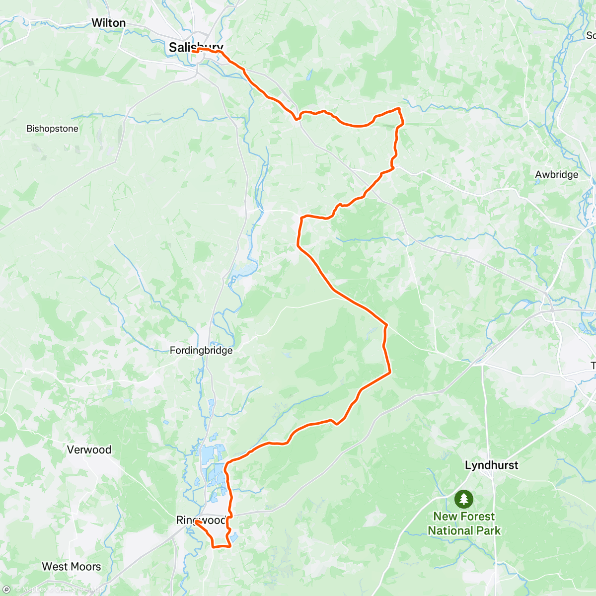 Map of the activity, Homeward bound.