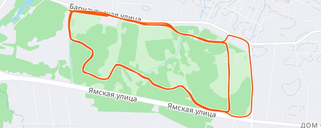 Карта физической активности (Morning Run)