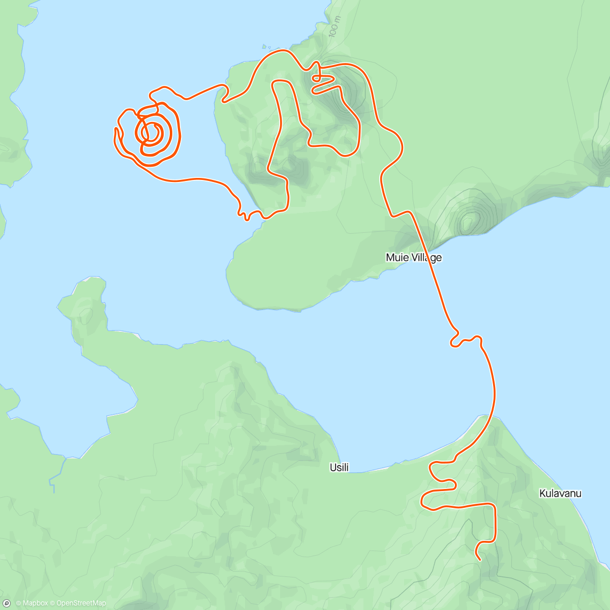 Map of the activity, Zwift - Flat 200W in Watopia