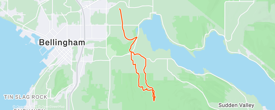 Map of the activity, Afternoon Mountain Bike Ride
