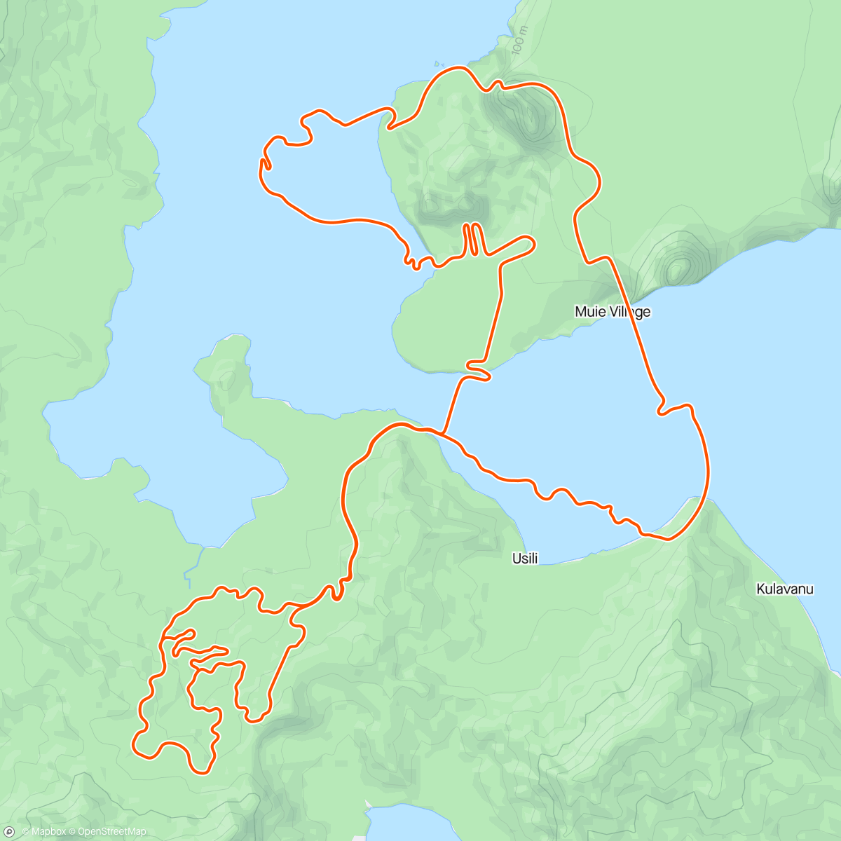 Map of the activity, Zwift - Sub-Threshold #2 in Watopia