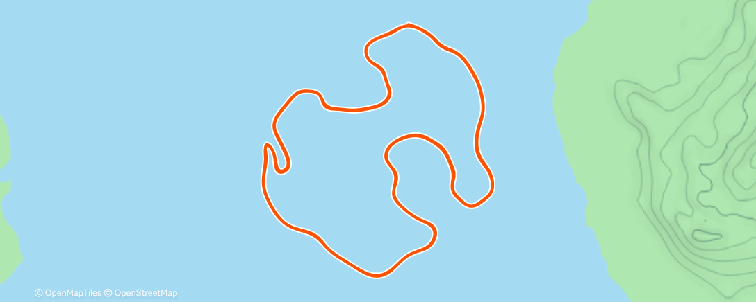 Map of the activity, Zwift - Volcano Circuit in Watopia