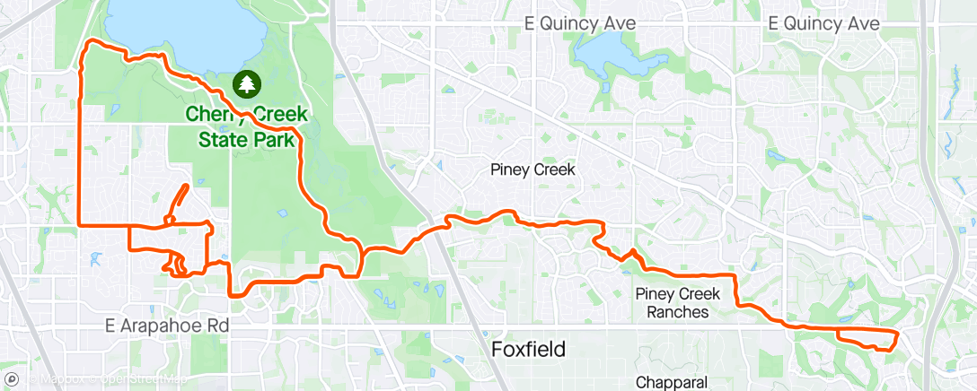 Map of the activity, Some Flat Miles